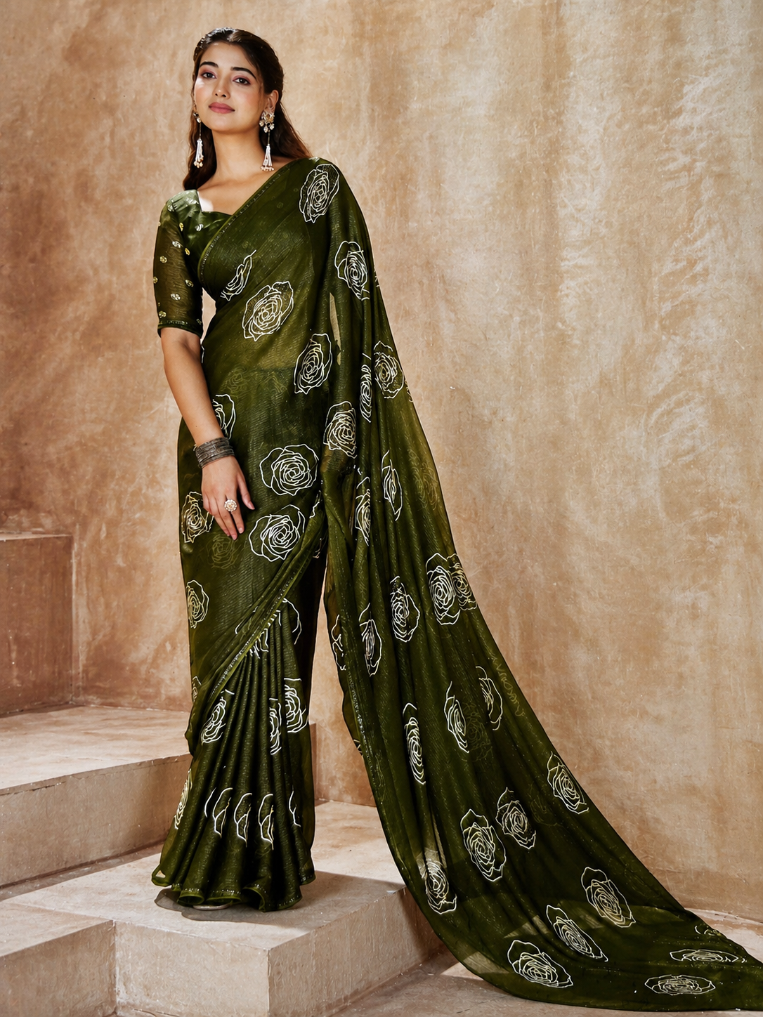 Premium Blossom Saree