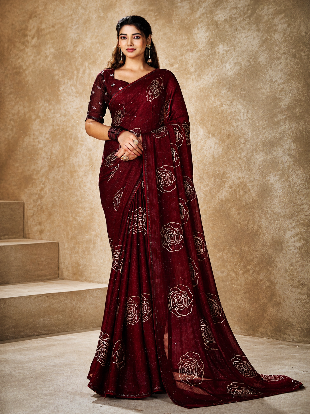 Premium Blossom Saree