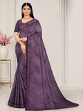 Royal Maroon Georgette Saree