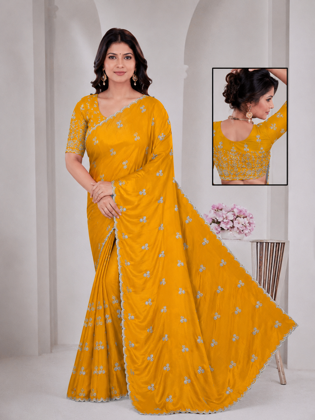 Golden Sunlight Special Saree ☀️💛