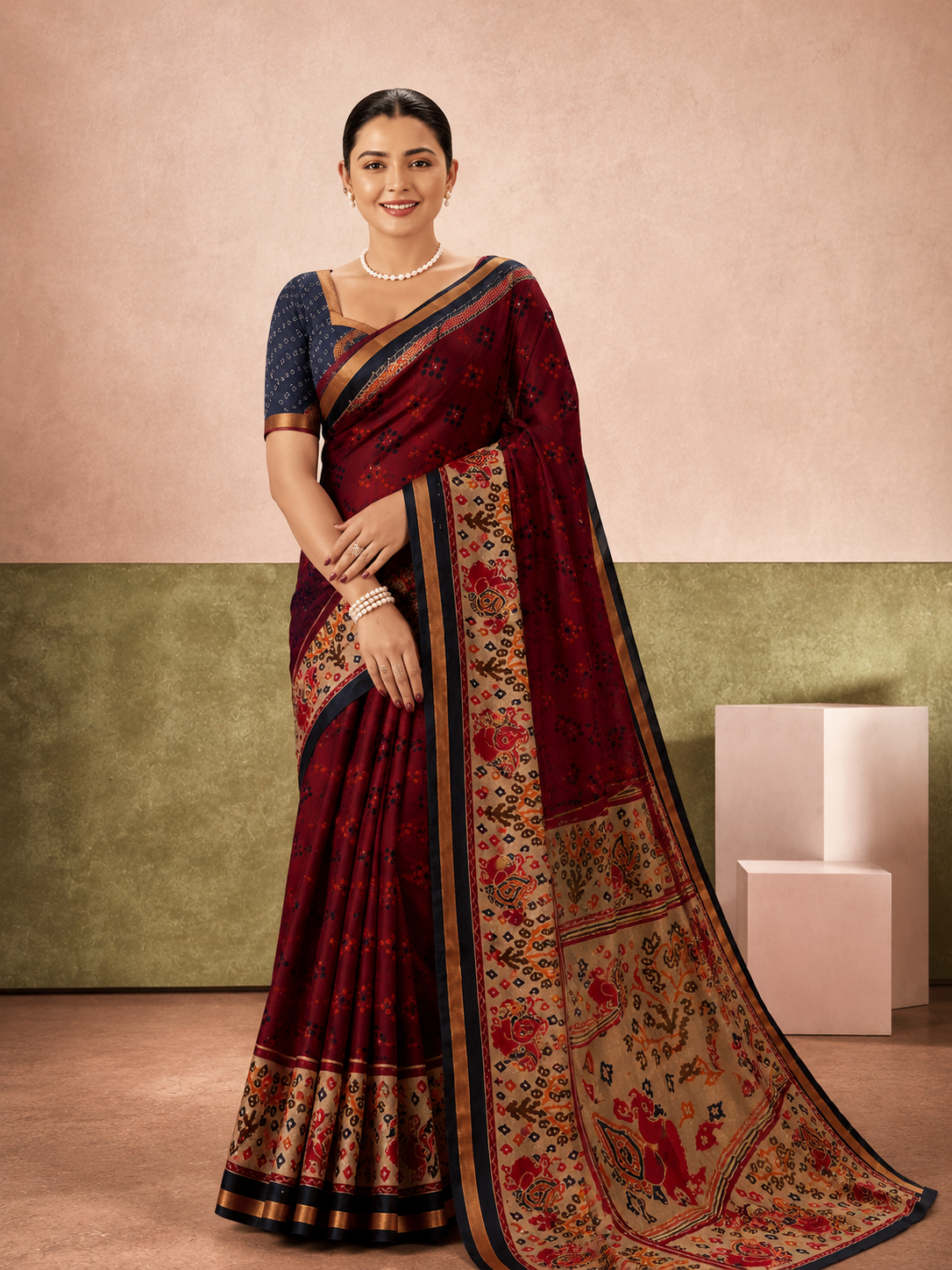 Pure Cotton Printed Saree