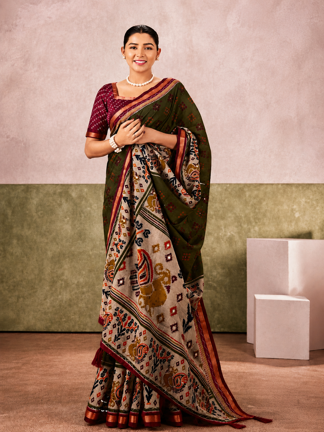 Pure Cotton Printed Saree