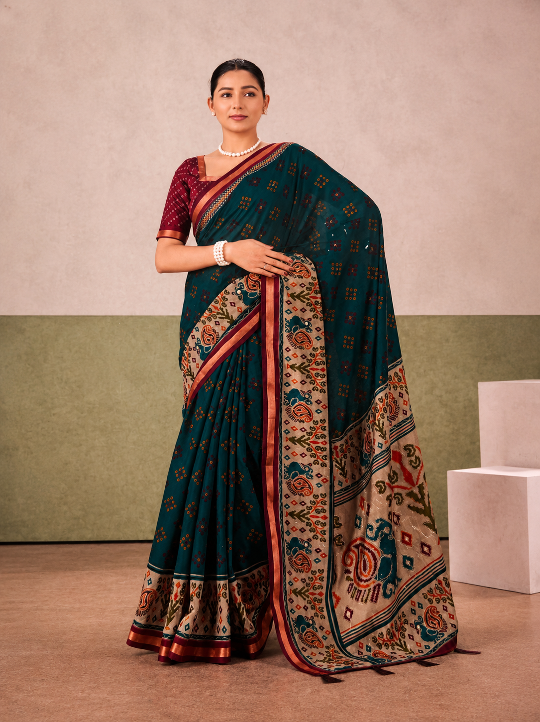 Pure Cotton Printed Saree