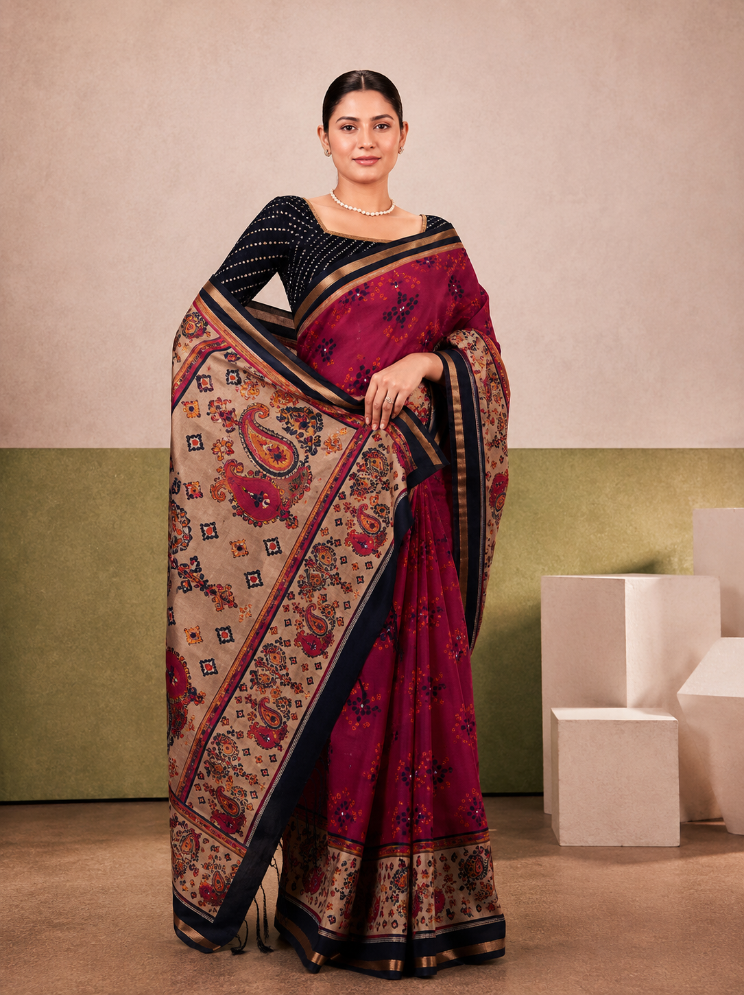 Pure Cotton Printed Saree