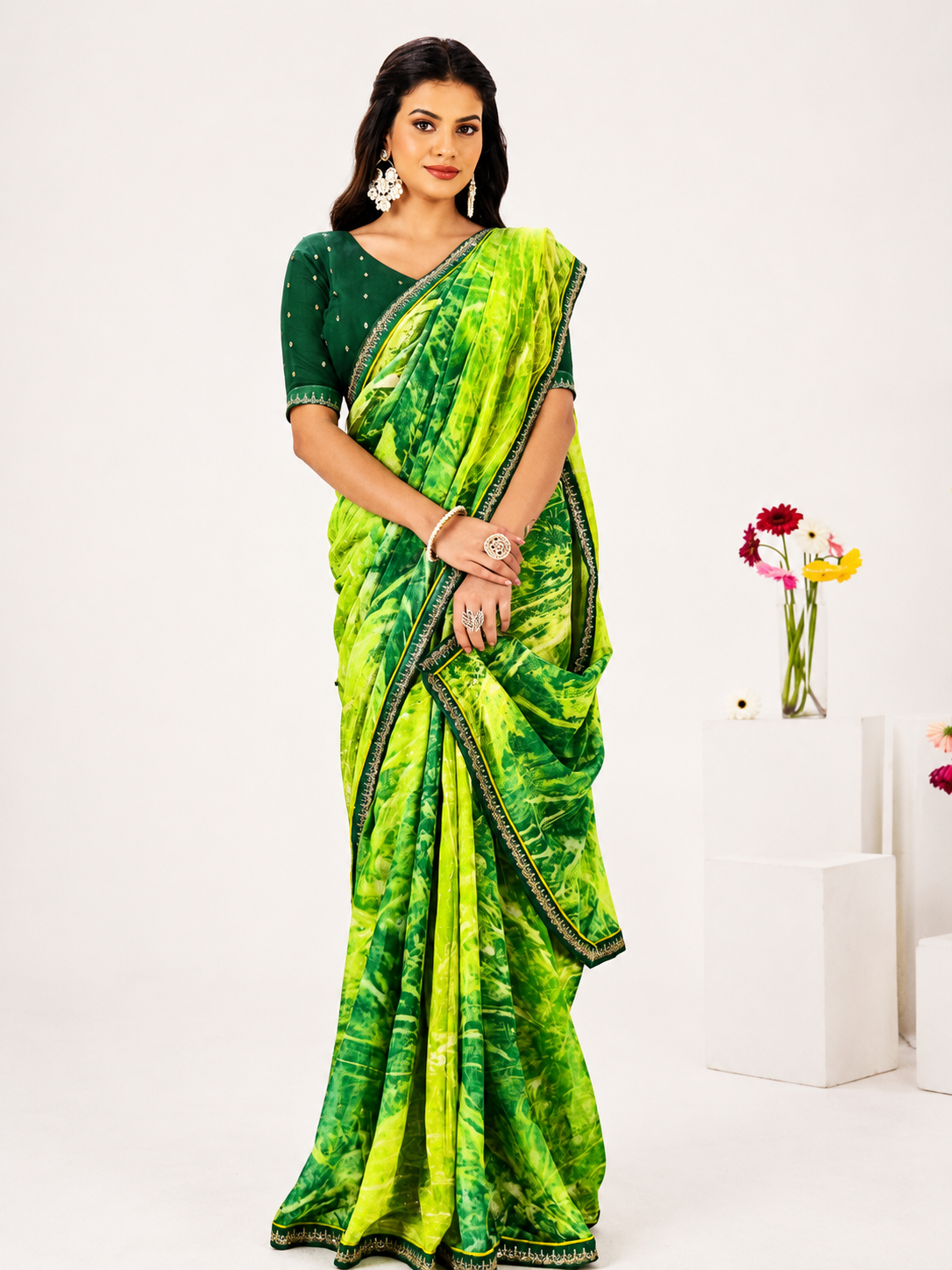 Sunshine Leheriya Saree