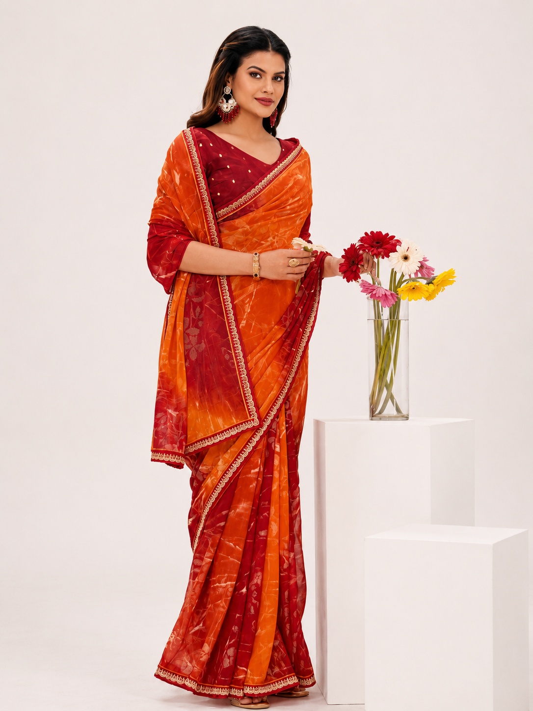 Sunshine Leheriya Saree