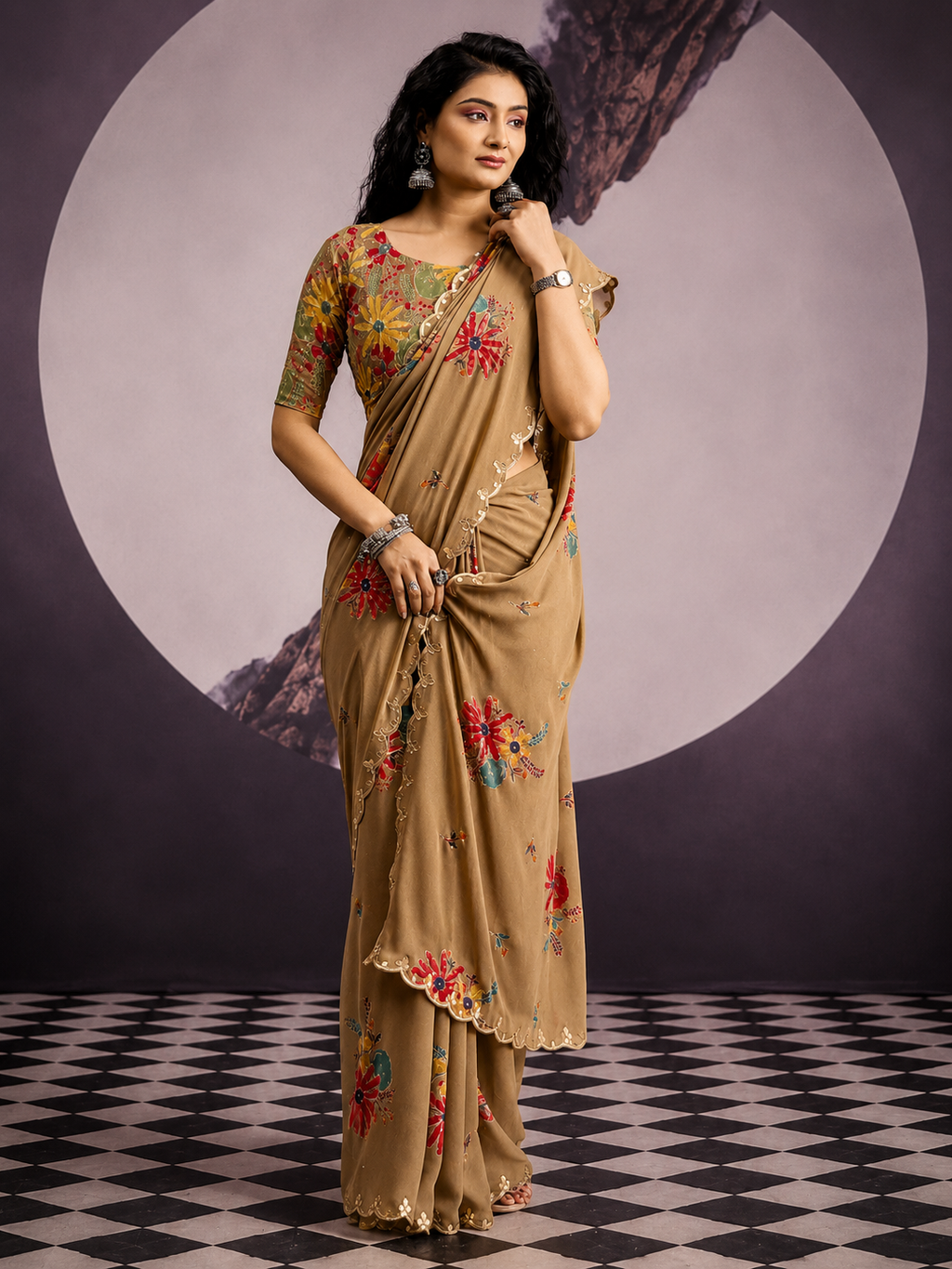 Gulbahar Mist Saree