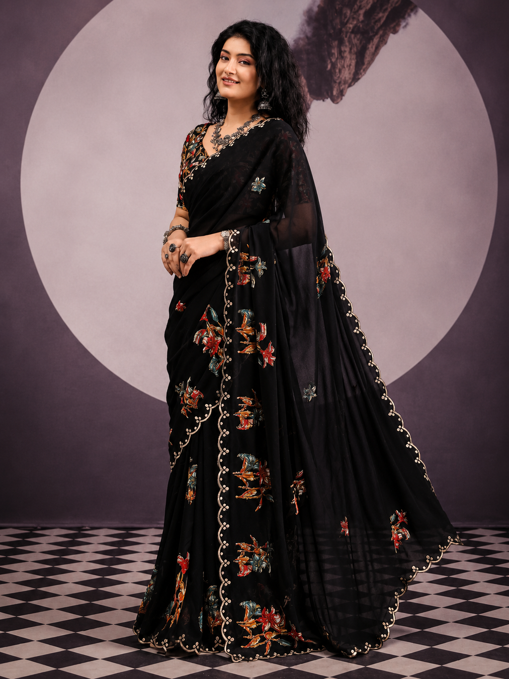 Gulbahar Mist Saree