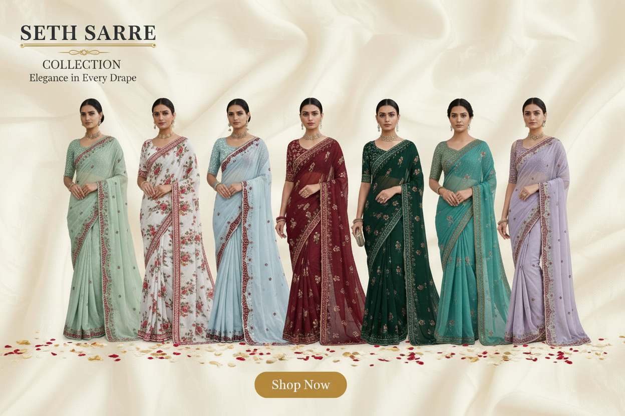 Seth Saree Collection Attractive Banner